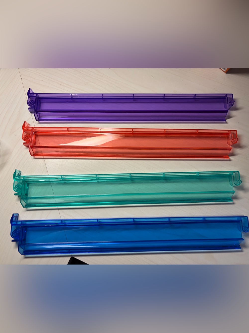 Colorful Mahjong pusher racks